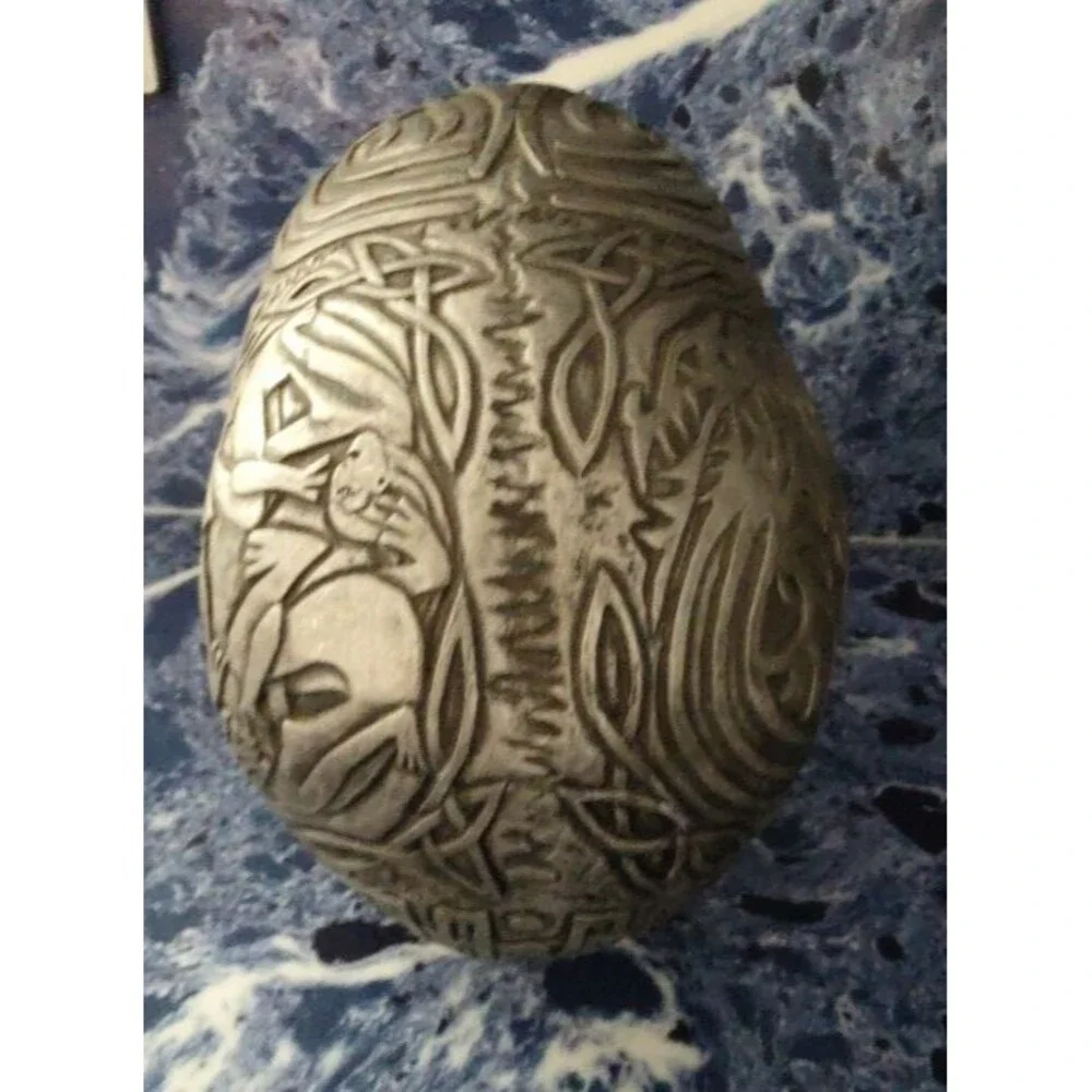 VTG A.A.D.L.P Adams Apple 1998 WUI Tribal Tattoo Skull Pewter Gothic Halloween